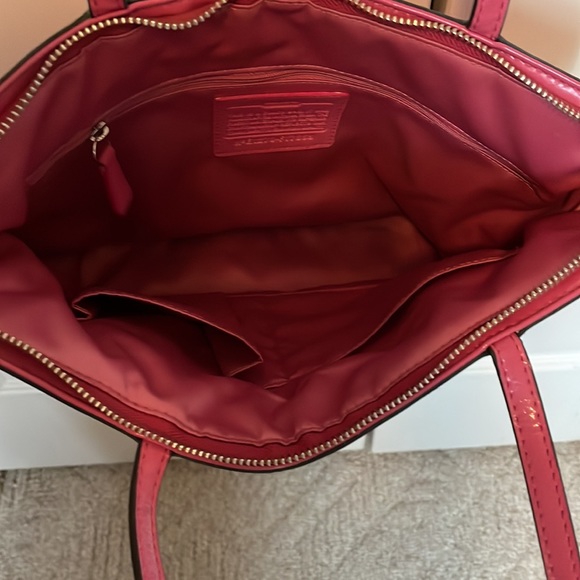 Coach Signature Stitch Nylon Tote Bag - Picture 3 of 9